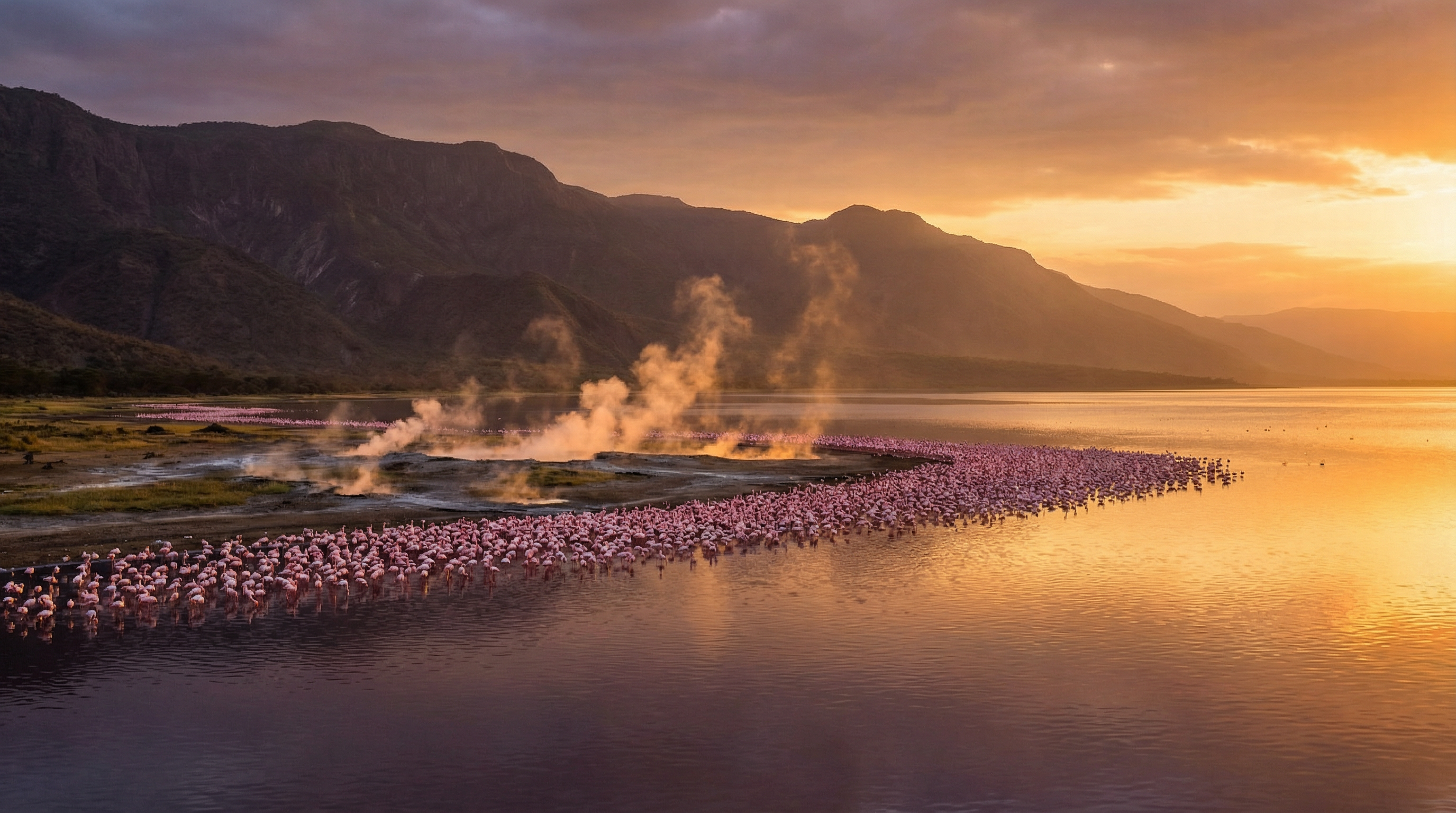 Lake Bogoria flamingos